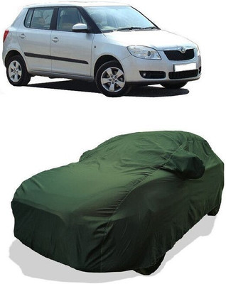QLAX Car Cover For Maruti Fabia 1.4 TDI (With Mirror Pockets)(Green)