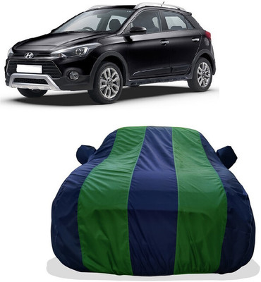 Tricway Car Cover For Hyundai i20 Active 1.2 SX with AVN (With Mirror Pockets)(Green)