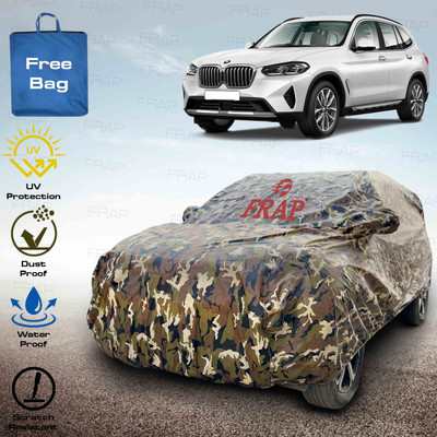 Frap Car Cover For BMW X3 (With Mirror Pockets)(Multicolor, Red)