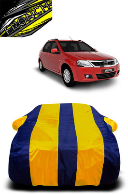 FRONCH Car Cover For Mahindra Verito 1.5 D6 (With Mirror Pockets)(Yellow, Blue)