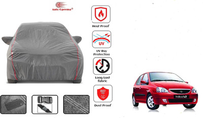 Auto Oprema Car Cover For Tata Indica V2 (With Mirror Pockets)(Grey)