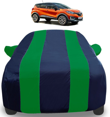 Auto Hub Car Cover For Renault Captur (With Mirror Pockets)(Green)