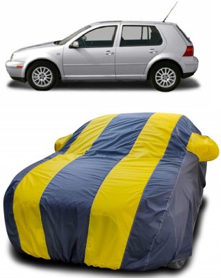 DIGGU Car Cover For Volkswagen Golf 1.9 SDI (With Mirror Pockets)(Yellow, Blue)