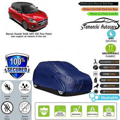 Tamanchi Autocare Car Cover For Maruti Suzuki Swift AMT ZXI Plus Petrol(Blue)