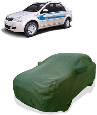 Tricway Car Cover For Mahindra E Verito D2 (With Mirror Pockets)(Green)