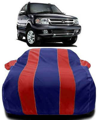 Autoprime Car Cover For Tata Safari DICOR 2.2 EX 4x2 (With Mirror Pockets)(Red, Blue)