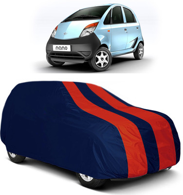 MoTRoX Car Cover For Tata Nano (Without Mirror Pockets)(Red, Blue)