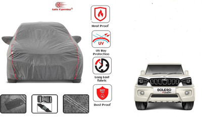 Auto Oprema Car Cover For Mahindra Bolero (With Mirror Pockets)(Grey)