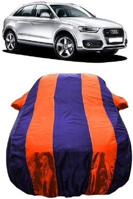 Wegather Car Cover For Audi Q3 2.0 TSI (With Mirror Pockets)(Orange, Blue)