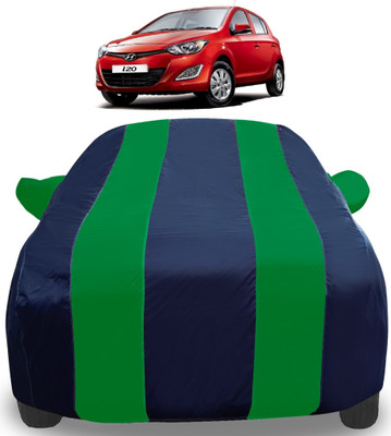 Amanzo Car Cover For Hyundai i20 (With Mirror Pockets)(Green)