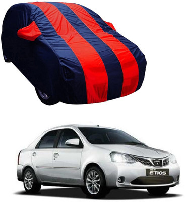ABS AUTO TREND Car Cover For Toyota Etios (With Mirror Pockets)(Multicolor)