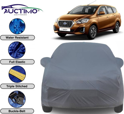 AUCTIMO Car Cover For Datsun Go+ (With Mirror Pockets)(Grey)