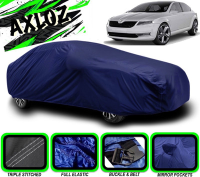 AXLOZ Car Cover For Skoda Laura (With Mirror Pockets)(Blue)