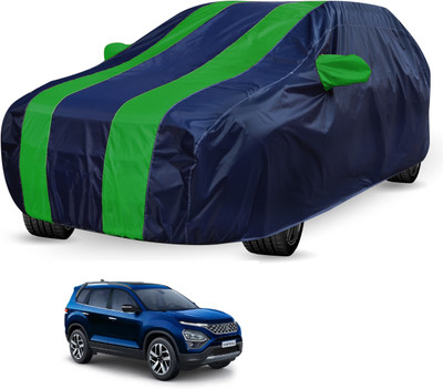 Auto Hub Car Cover For Tata Safari (With Mirror Pockets)(Blue, Green, For 2021 Models)