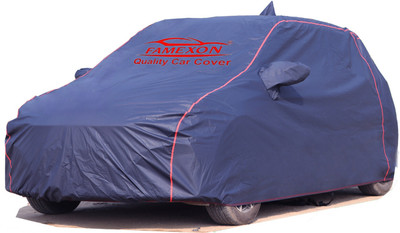 FAMEXON Car Cover For Jeep Compass (With Mirror Pockets)(Blue)