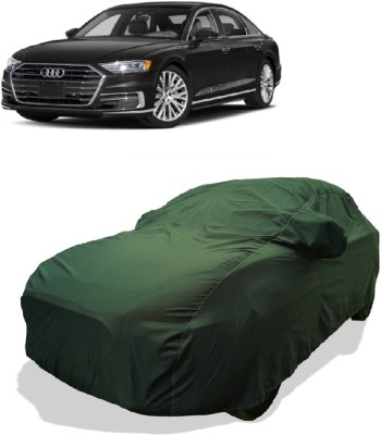 Coxtor Car Cover For Audi A8 L 60 TFSI Quattro (With Mirror Pockets)(Gold)