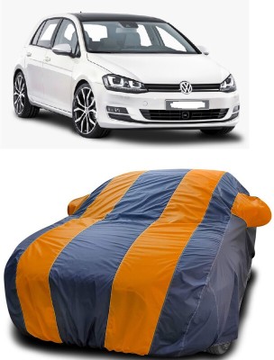 DIGGU Car Cover For Volkswagen Golf 1.2 TSi (With Mirror Pockets)(Orange, Blue)