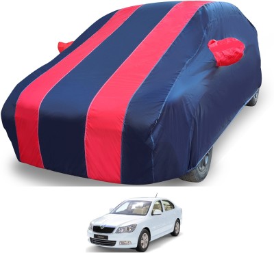 MOCKHE Car Cover For Skoda Laura (With Mirror Pockets)(Red)