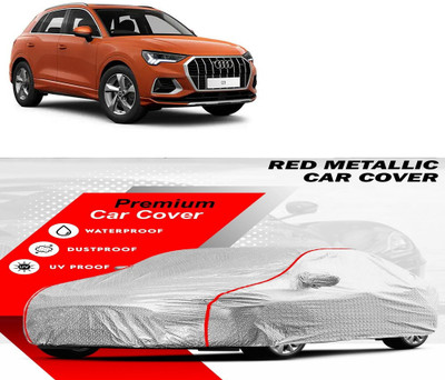 KAHRA Car Cover For Audi Q3 (With Mirror Pockets)(Silver)