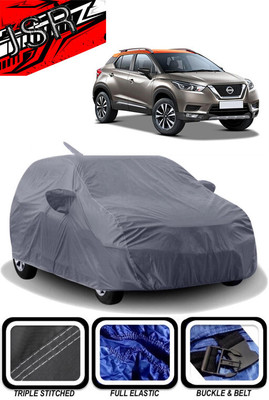 J S R Car Cover For Nissan Kicks (With Mirror Pockets)(Grey)