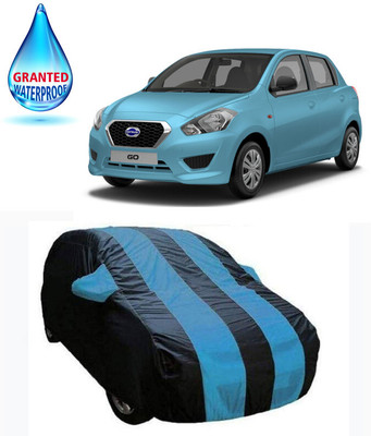 RRZ Car Cover For Nissan Datsun GO D Petrol (With Mirror Pockets)(Black, Blue, For 2020 Models)