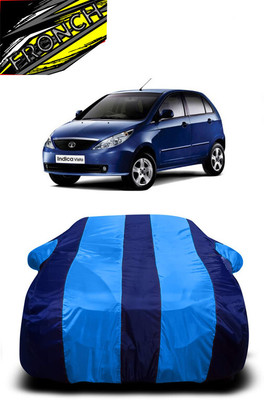 FRONCH Car Cover For Tata Indica Vista Terra (With Mirror Pockets)(Blue)