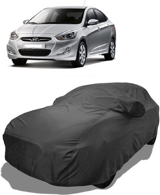 Coxtor Car Cover For Hyundai Accent 1.6i (With Mirror Pockets)(Grey)