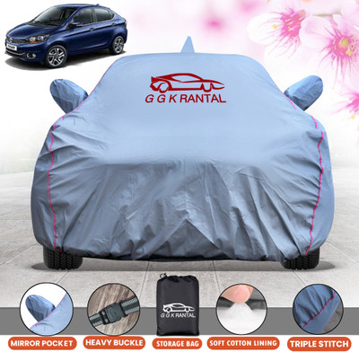 G G K RANTAL Car Cover For Tata Tigor (With Mirror Pockets)(Grey)