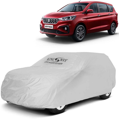 Kingsway Car Cover For Maruti Suzuki Ertiga (Without Mirror Pockets)(Silver, For 2022, 2023, 2024 Models)