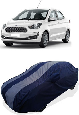 QLAX Car Cover For Maruti Figo Aspire Titanium Automatic Petrol (With Mirror Pockets)(Grey)