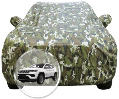 Neodrift Car Cover For Jeep Compass (With Mirror Pockets)(Green)