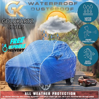 GOLDKARTZ Car Cover For Renault Duster (With Mirror Pockets)(Blue)