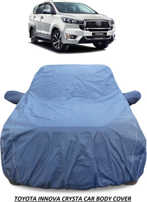AUTOFIT Car Cover For Toyota Innova Crysta (With Mirror Pockets)(Blue)