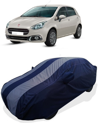 Coxtor Car Cover For Fiat Punto EVO 1.3 Dynamic (With Mirror Pockets)(Grey)