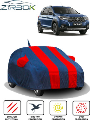 ZIRBOK Car Cover For Maruti Suzuki XL6 (With Mirror Pockets)(Red, Blue)