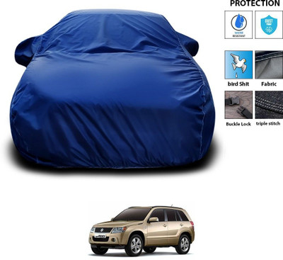 CODOKI Car Cover For Maruti Suzuki Grand Vitara (With Mirror Pockets)(Blue)