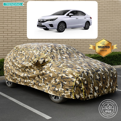 GOSHIV-car and bike accessories Car Cover For Honda City i-Vtec (With Mirror Pockets)(Multicolor)