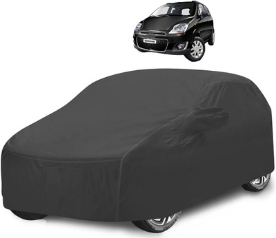 Caronix Car Cover For Chevrolet Spark (With Mirror Pockets)(Grey)