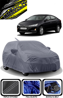 FRONCH Car Cover For Hyundai Elantra (With Mirror Pockets)(Grey)
