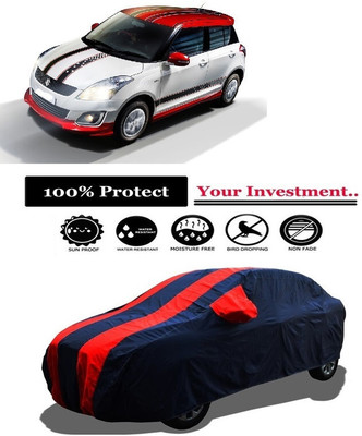 Amexride Car Cover For Maruti Suzuki Swift VDI Glory Limited Edition (With Mirror Pockets)(Red)