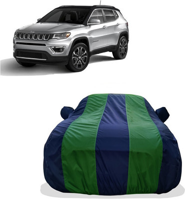 Tricway Car Cover For Jeep Compass 2.0 Limited Plus 4X4 Diesel (With Mirror Pockets)(Green)