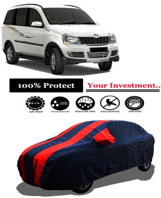 Amexride Car Cover For Mahindra Xylo H4 ABS Diesel (With Mirror Pockets)(Red)