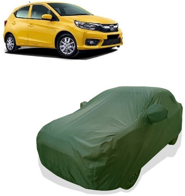 Tricway Car Cover For Honda Brio S MT (With Mirror Pockets)(Green)