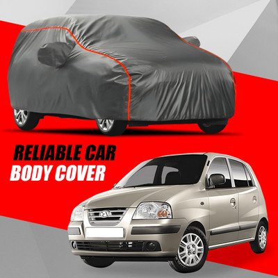 S Shine Max Car Cover For Hyundai Santro Xing (With Mirror Pockets)(Multicolor)