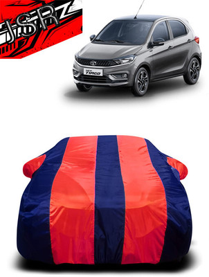 J S R Car Cover For Tata Tiago 1.2 Revotron XB (With Mirror Pockets)(Red, Blue)