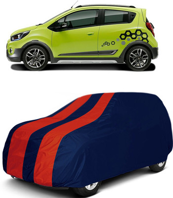 MoTRoX Car Cover For Chevrolet Beat (Without Mirror Pockets)(Red, Blue)