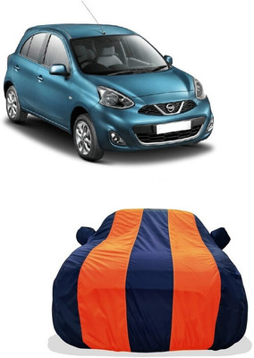 Tricway Car Cover For Nissan Micra INHR (With Mirror Pockets)(Orange)