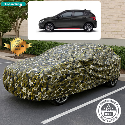 CODOKI Car Cover For Hyundai i20 Sportz (With Mirror Pockets)(Yellow, Black)