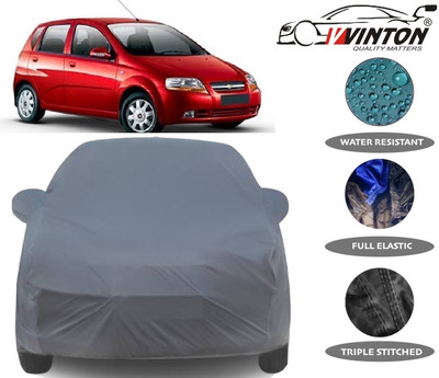 V VINTON Car Cover For Chevrolet Aveo Uva (With Mirror Pockets)(Grey)
