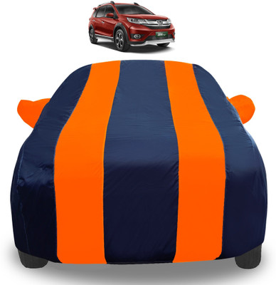 Auto Hub Car Cover For Honda BR-V (With Mirror Pockets)(Orange)